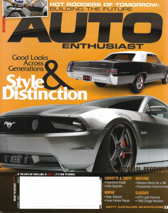 AUTO ENTHUSIAST 2011 JUNE - '49 WAYFARER, '11 MUSTANG GT TJIN, '65 LEMANS